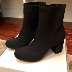 Black Stretch Booties - never worn